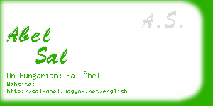 abel sal business card